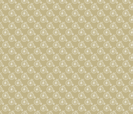 Big Wheel Khaki fabric by littlerhodydesign on Spoonflower - custom fabric