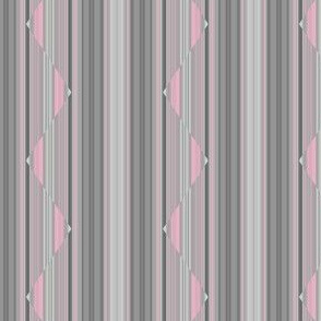 Pink on Grey Zigzag Stripe © Gingezel™ 2013