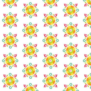 Oh Suzani Citrus Small Medallion