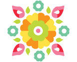 Oh Suzani Citrus Small Medallion