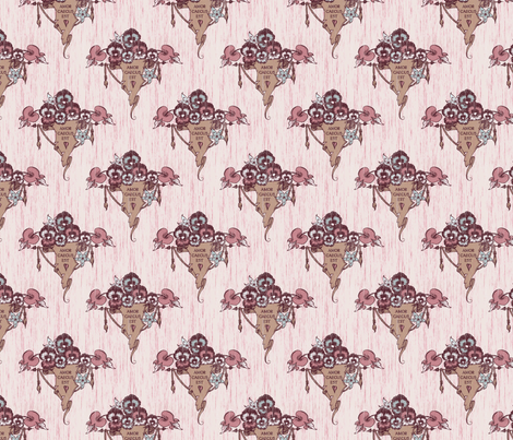 Love is Blind - berry fabric by jwitting on Spoonflower - custom fabric