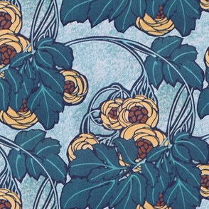 Art nouveau floral 