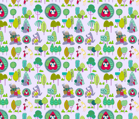 Little Red Riding Hood fabric by spicysteweddemon on Spoonflower - custom fabric