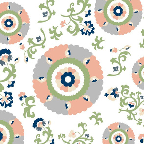 Oh Suzani Neutral Large- Scale Print