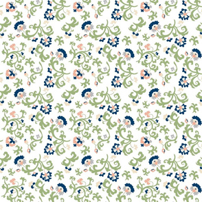 Oh Suzani Neutral Vines