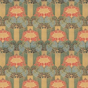 Art nouveau stems and leaves