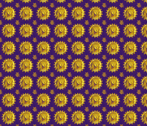 Thracian_medallion_royal fabric by glimmericks on Spoonflower - custom fabric