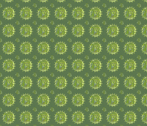 Thracian_medallion_pea fabric by glimmericks on Spoonflower - custom fabric