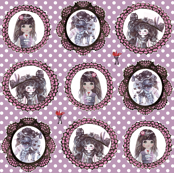 Masquerade cameo girls with keys 