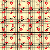 Red Flower Vintage