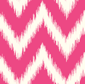 Hot Pink Ikat Chevron