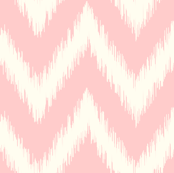 Light Pink Ikat Chevron