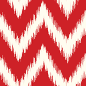 Red Ikat Chevron