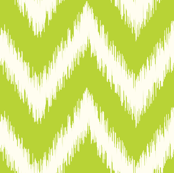 Apple Green Ikat Chevron