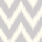 Light Gray Ikat Chevron