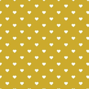Gold Polka Dot Hearts