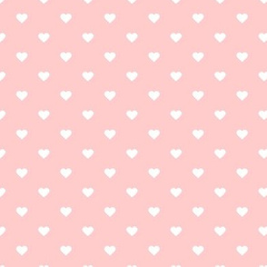 Light Pink Polka Dot Hearts