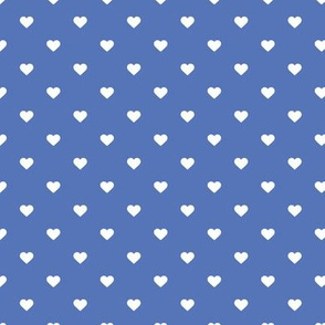 Royal Blue Polka Dot Hearts