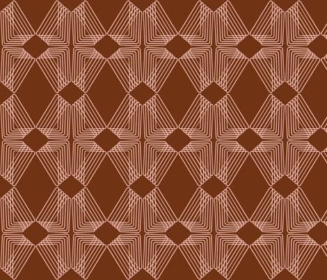 Diamonds - Brown fabric by telden on Spoonflower - custom fabric