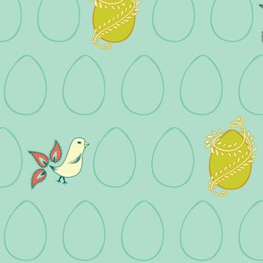 Egg & Chick Blue