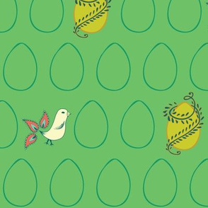Egg & Chick Green