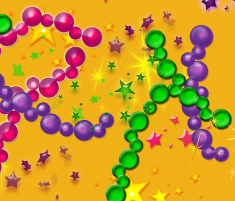 Mardi Gras Fat Tuesday Fun fabric by dancingwithfabric on Spoonflower - custom fabric