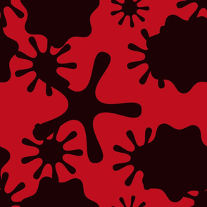 Splatters - Ink Red