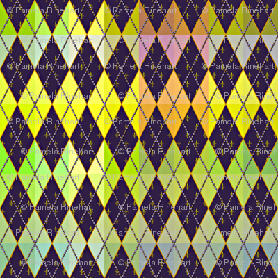 Argyle de Mardi Gras - Bright - Contest Scale