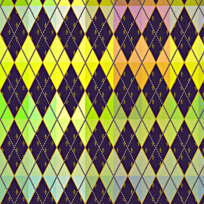 Argyle de Mardi Gras - Bright - Contest Scale