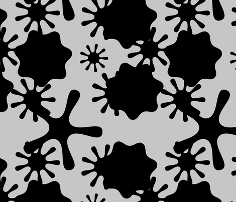 Splatters - Ink fabric by telden on Spoonflower - custom fabric