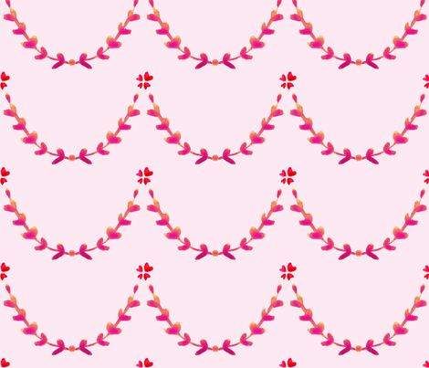 cestlaviv_laurel swag blush fabric by cest_la_viv on Spoonflower - custom fabric