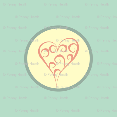 Antique China Polka Hearts