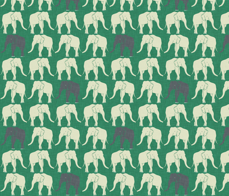 elephant_emerald fabric by holli_zollinger on Spoonflower - custom fabric