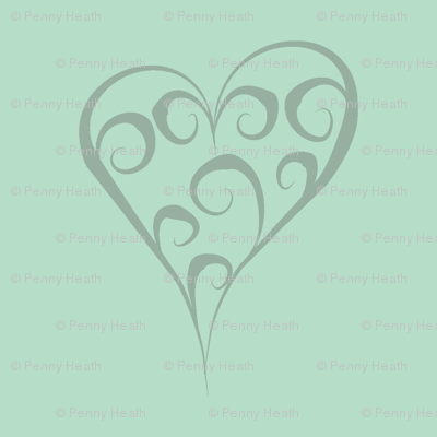 Antique China Hearts
