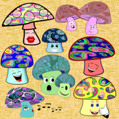 funny mushrooms