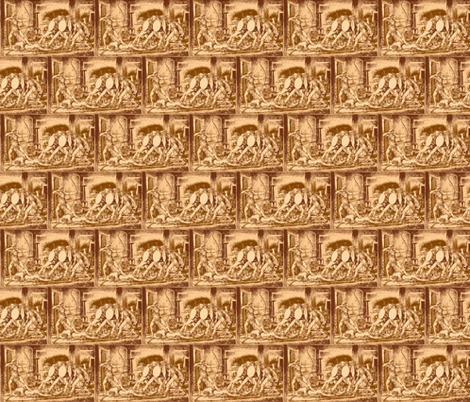 Penelope's Suitors fabric by amyvail on Spoonflower - custom fabric