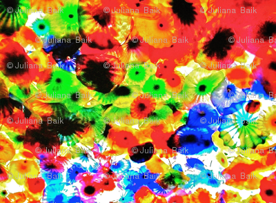 Dale Chihuly printed fabric 