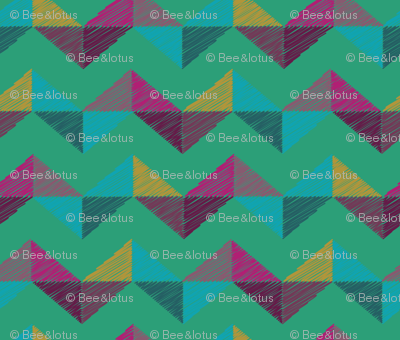 Geo Chevron_emerald