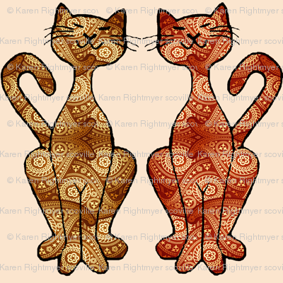paisley kitties small