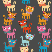 cat stack gray