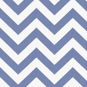 Denim and White Chevron 