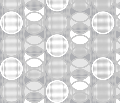 Circling Around - grayscale fabric by glimmericks on Spoonflower - custom fabric