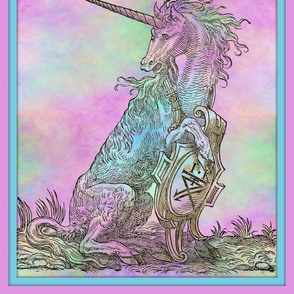 16th Century Unicorn Rainbows Framed