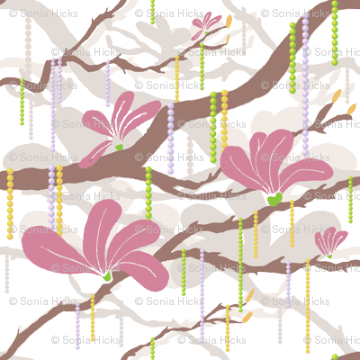 Mardi Magnolia Beads