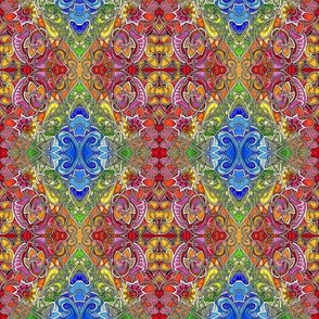 Because of Paisley We Must (red-orange/blue)