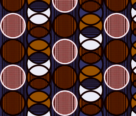 Circling_around_coffee fabric by glimmericks on Spoonflower - custom fabric