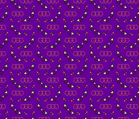 Mardi Gras Love fabric by tortagialla on Spoonflower - custom fabric