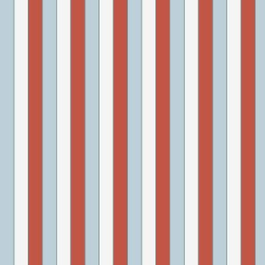 Blue then White then Red Stripe