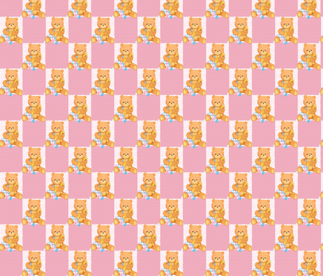 pink_bears fabric by patti_ on Spoonflower - custom fabric