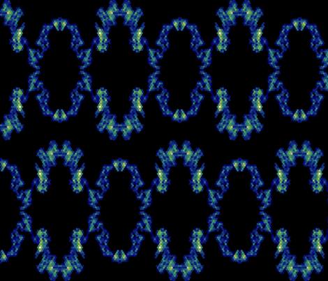 Blue Links fabric by cs_nyc on Spoonflower - custom fabric